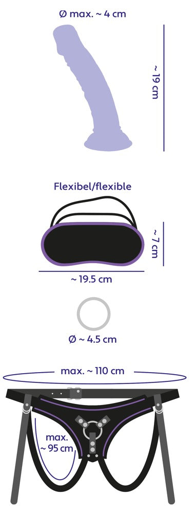 YOU2TOYS | Strap-on kit for playgirls blindfold