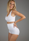 OAKEYSI | High waist shaping panties hvit, sømløs shapewear