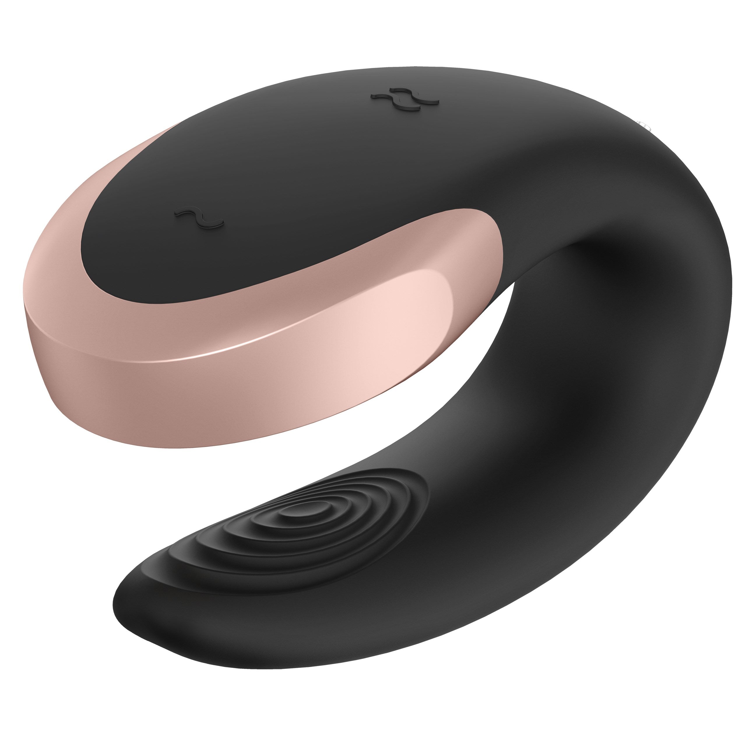 SATISFYER | Double Love Luxury parvibrator med appstyring svart