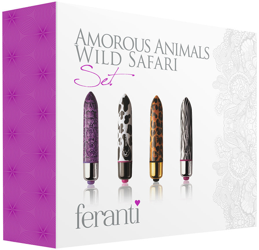 FEELME | RO 80 Wild Safari Set, 4 Mini-Vibratorer i Dyreprint fra…