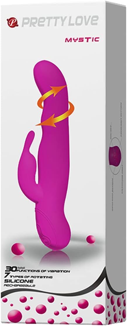 PRETTYLOVE | Mystic rabbitvibrator med roterende perler