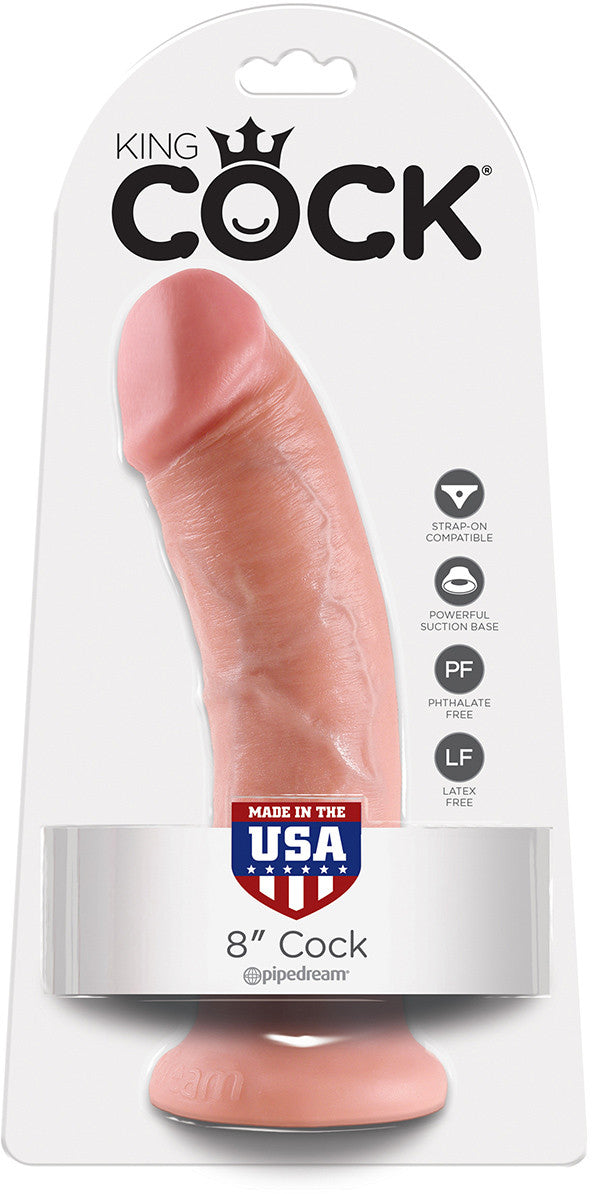 KING COCK | Realistisk Dildo 20 cm med Sugekopp
