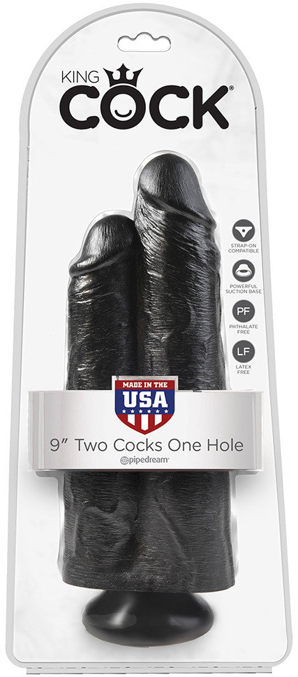 KING COCK | Dobbeldildo Two Cocks One Hole 23 cm