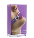 OUCH | ! Solid Ball Gag munnknebel i lær
