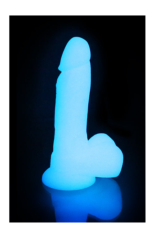 DREAMTOYS | Glow in the dark dildo blå