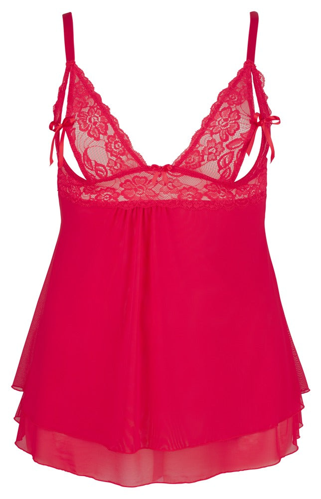 COTTELLI | Lace Babydoll rød