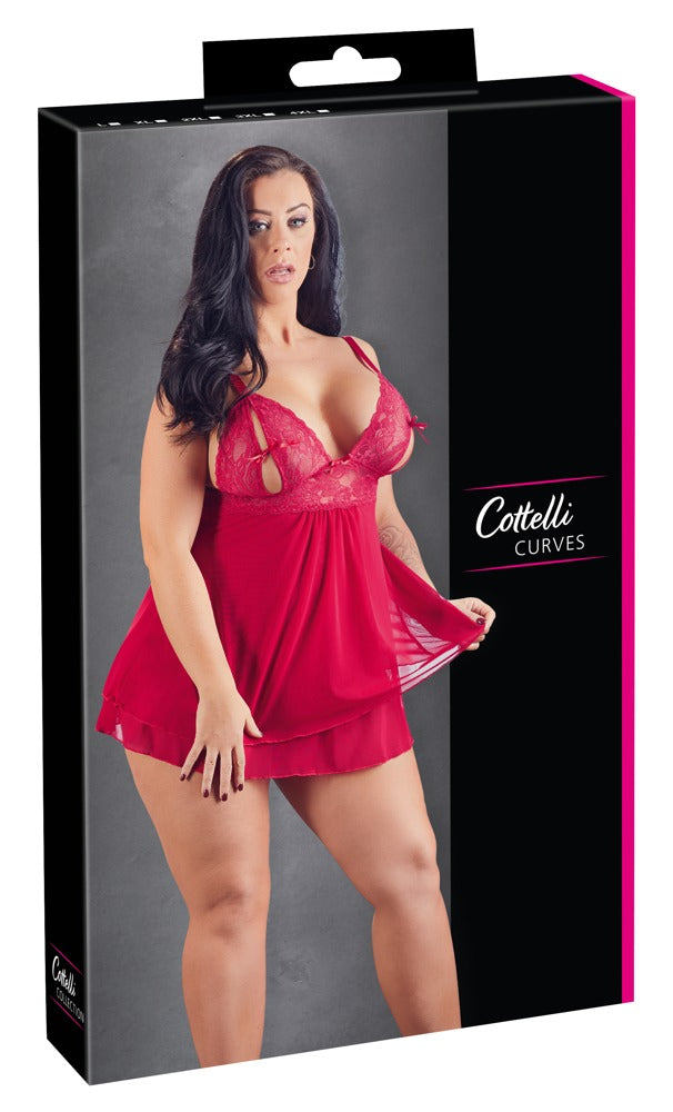 COTTELLI | Lace Babydoll rød
