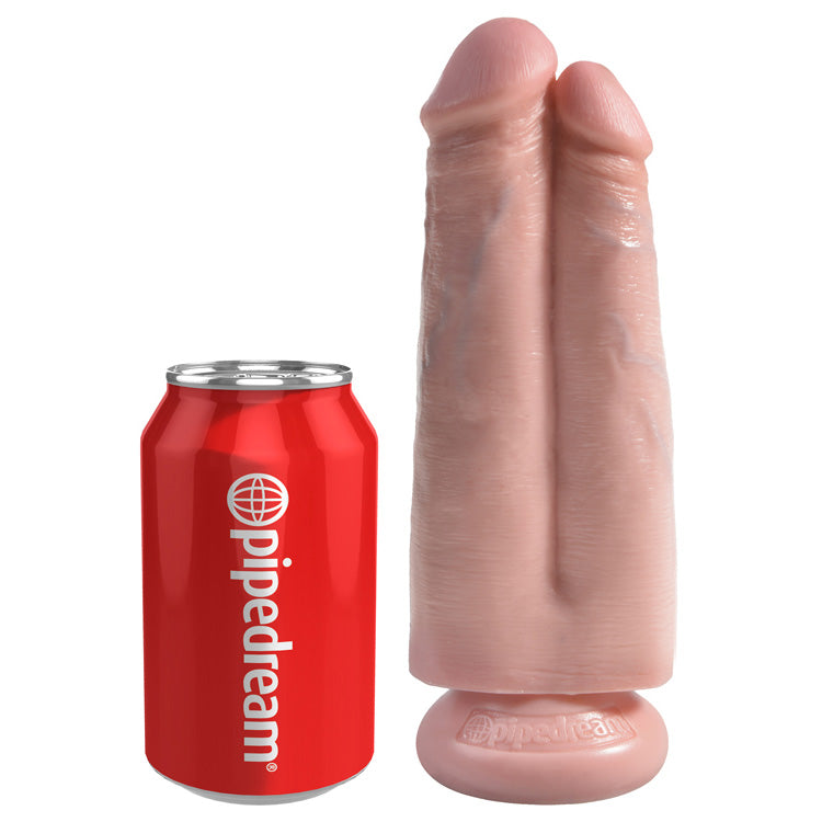 KING COCK | Dobbeldildo Two Cocks One Hole 18 cm