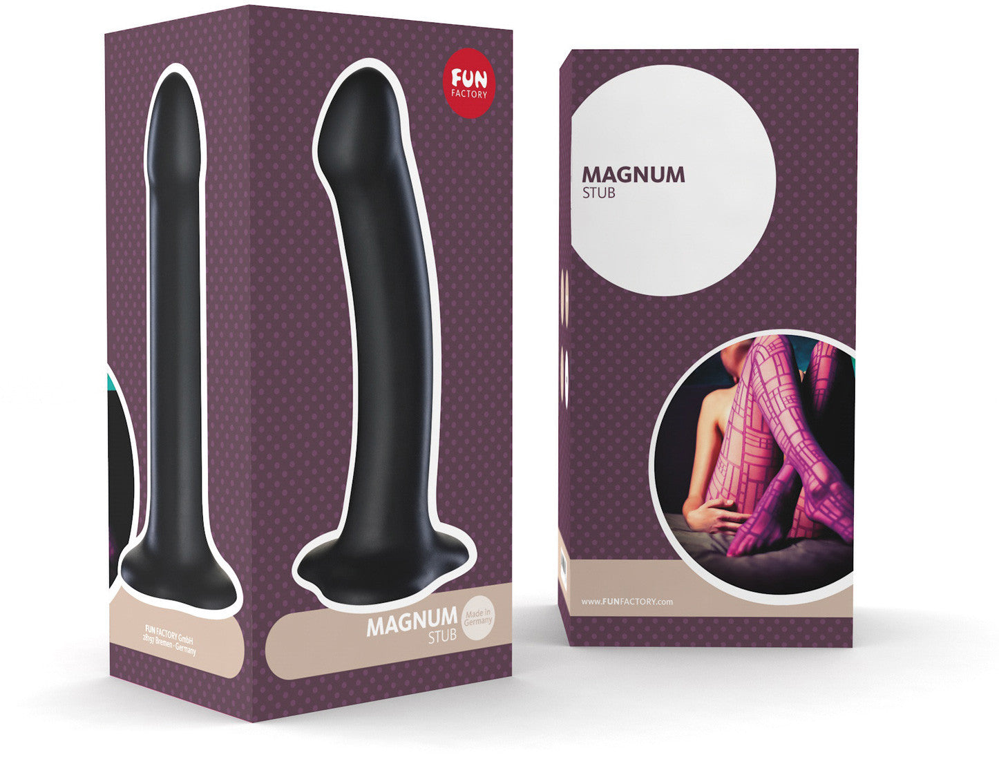 FUN FACTORY | Magnum dildo med sugekopp svart