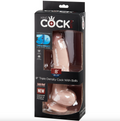 KING COCK | Plus triple density dildo med pung 24 cm