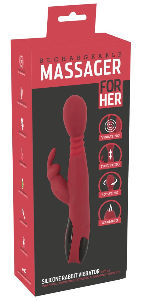 YOU2TOYS | Thrusting Rabbit Vibrator m. Varmning