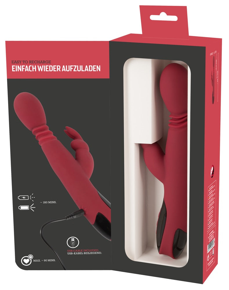 YOU2TOYS | Thrusting Rabbit Vibrator m. Varmning