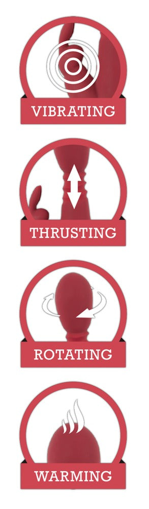 YOU2TOYS | Thrusting Rabbit Vibrator m. Varmning