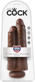 KING COCK | Dobbeldildo Two Cocks One Hole 23 cm