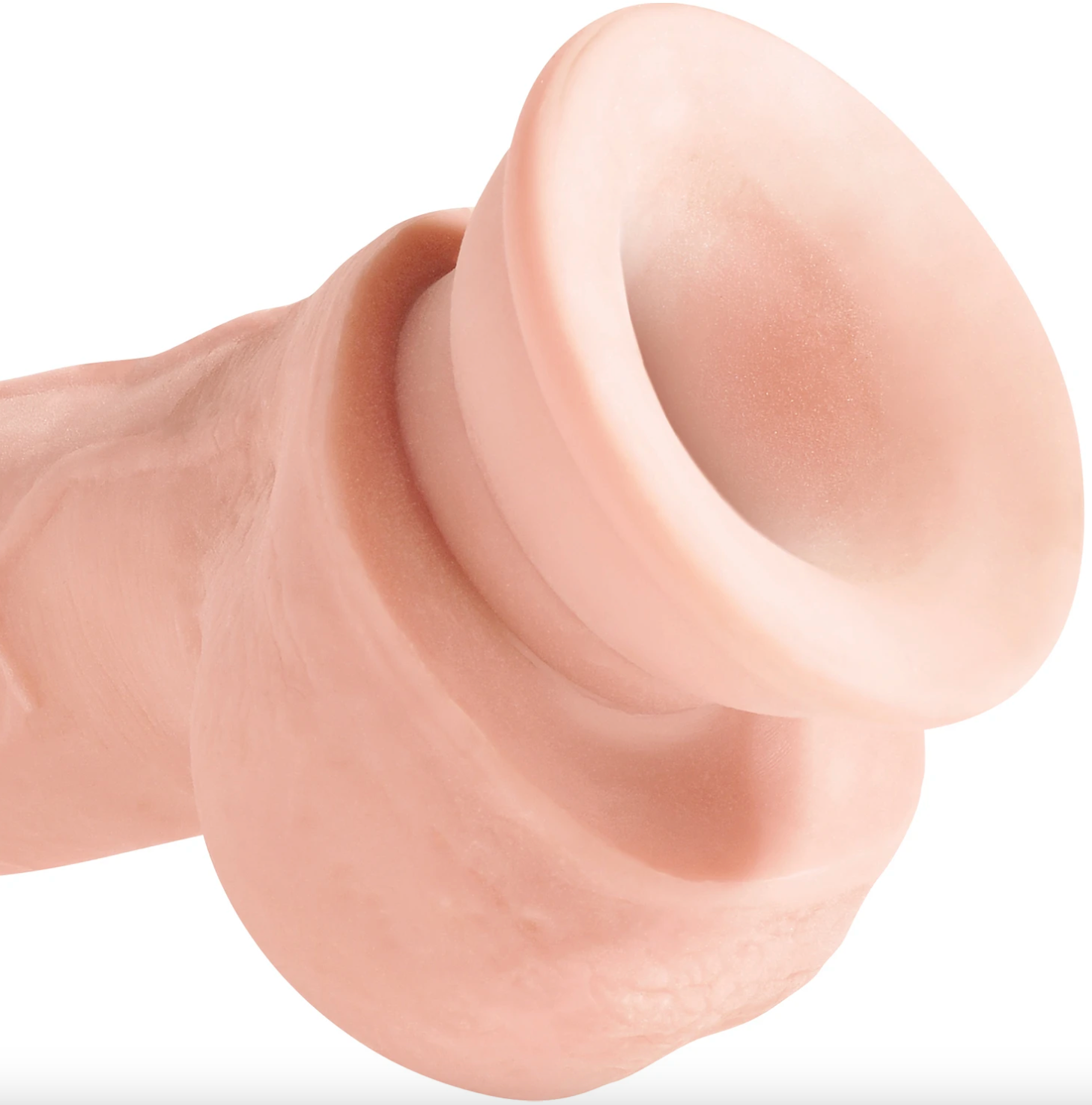 KING COCK | Plus triple density dildo med pung 24 cm