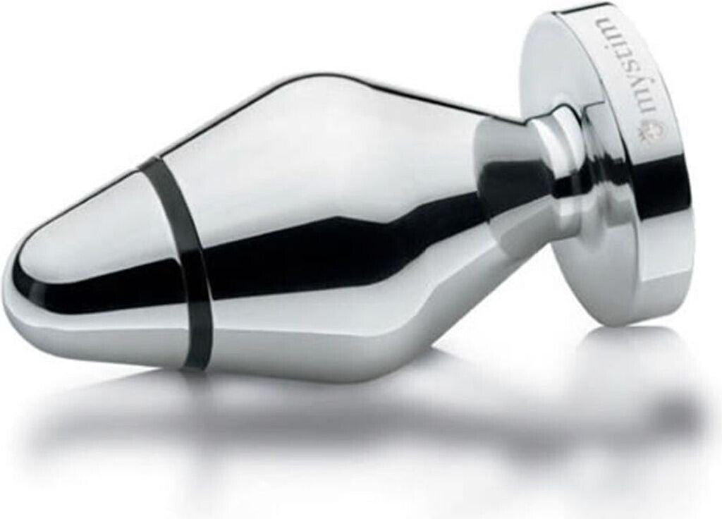 MYSTIM | E-Stim John, Stor buttplugg i aluminium for elektrosex