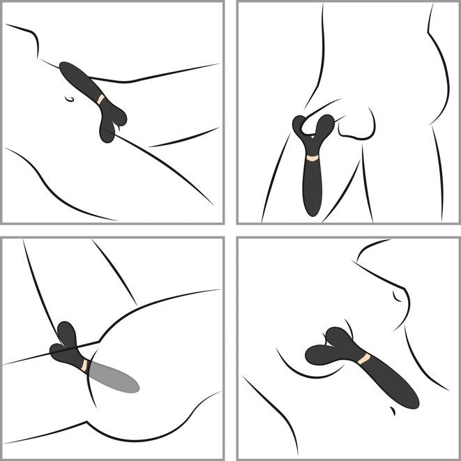 COUPLES CHOICE | Vibrator med Dobbel Stimulering for Par