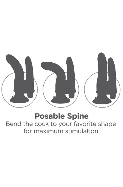 KING COCK | Vibrerende Dobbeldildo 21 cm