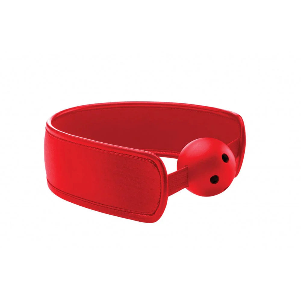 OUCH | Brace Ball Gag med Elastisk Stropp rød
