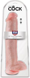 KING COCK | Realistisk Dildo 38 cm med Sugekopp