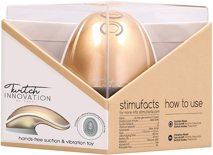 ORION | Shots Twitch vibrator med sugefunksjon