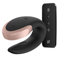 SATISFYER | Double Love Luxury parvibrator med appstyring svart
