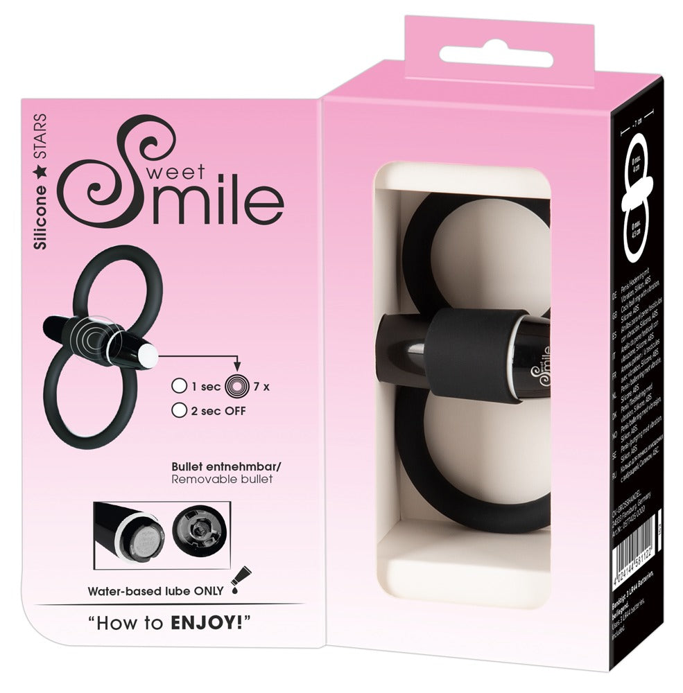 SWEET SMILE | Penisring med vibrasjon sexleketøy for menn