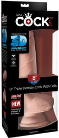 KING COCK | Plus Triple Density Dildo med Pung 24 cm