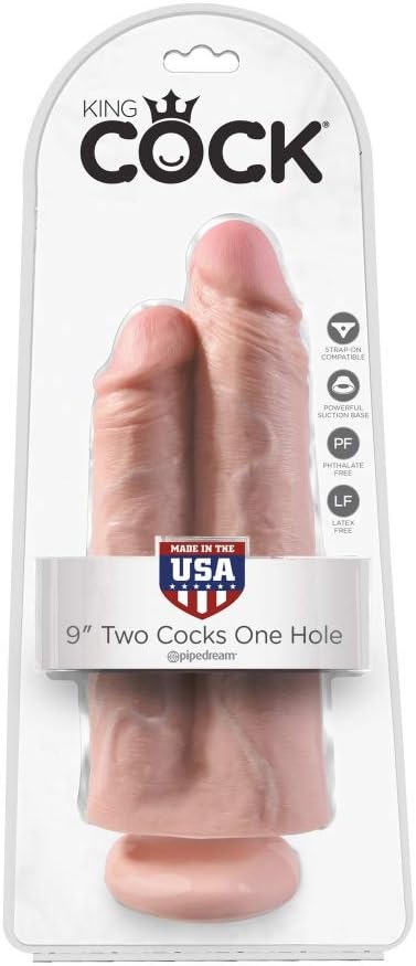 KING COCK | Dobbeldildo Two Cocks One Hole 21 cm