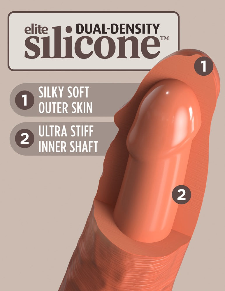 KING COCK | Elite Dual Density Silikondildo 18 cm