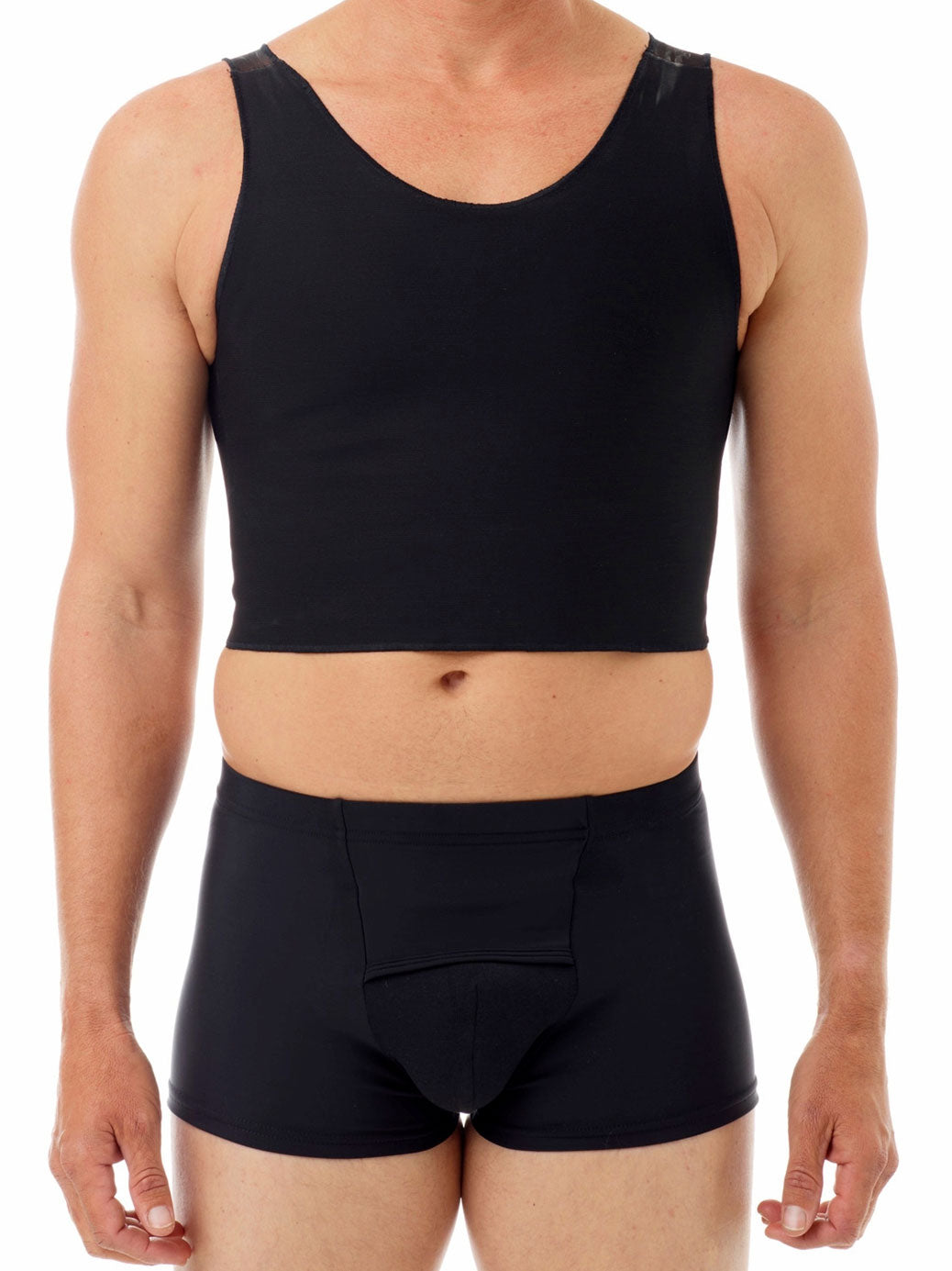 UNDERWORKS | Tri-Top Chest Binder Svart, Kort og Kraftig Binder