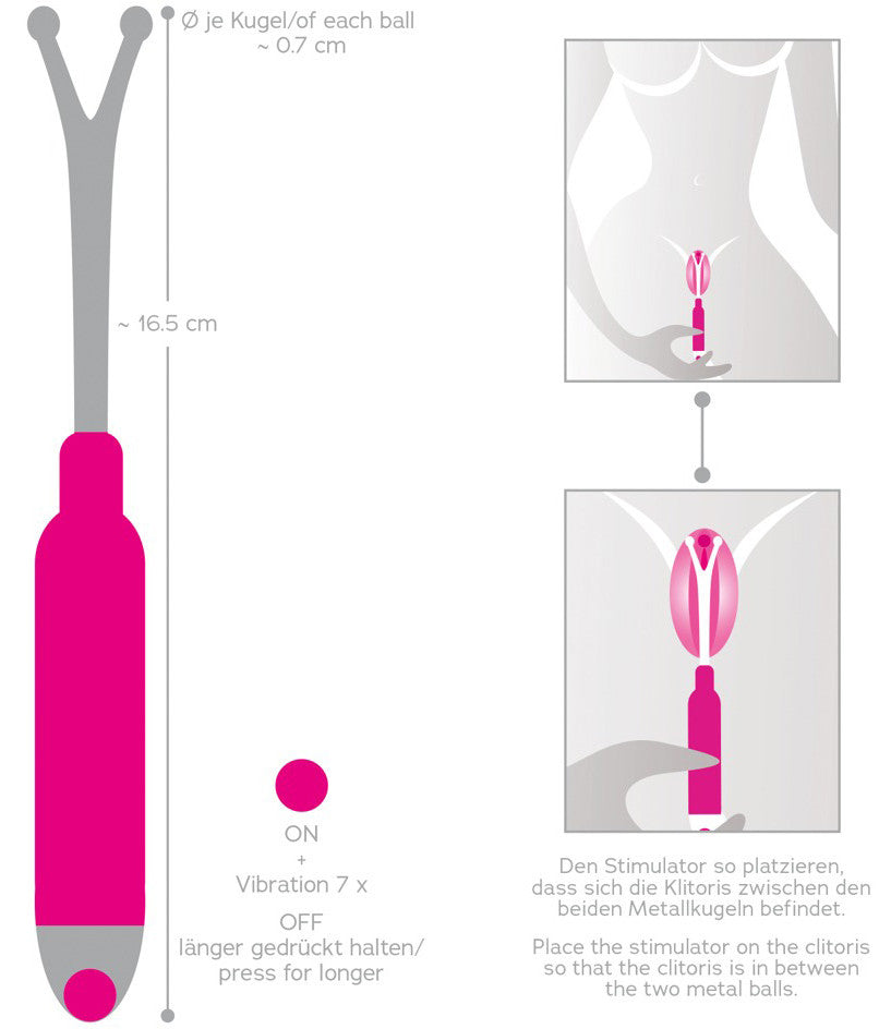 YOU2TOYS | Clit Stimulation Deluxe, presis vibratorstav for intens…