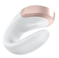 SATISFYER | Double Love Luxury parvibrator med appstyring hvit