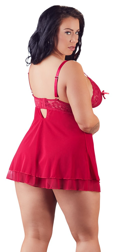 COTTELLI | Lace Babydoll rød
