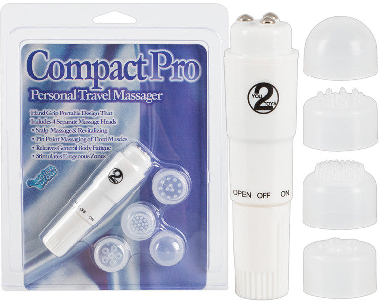 FEELME | Compact Pro – Hvit Klitorisvibrator med utskiftbare tupper
