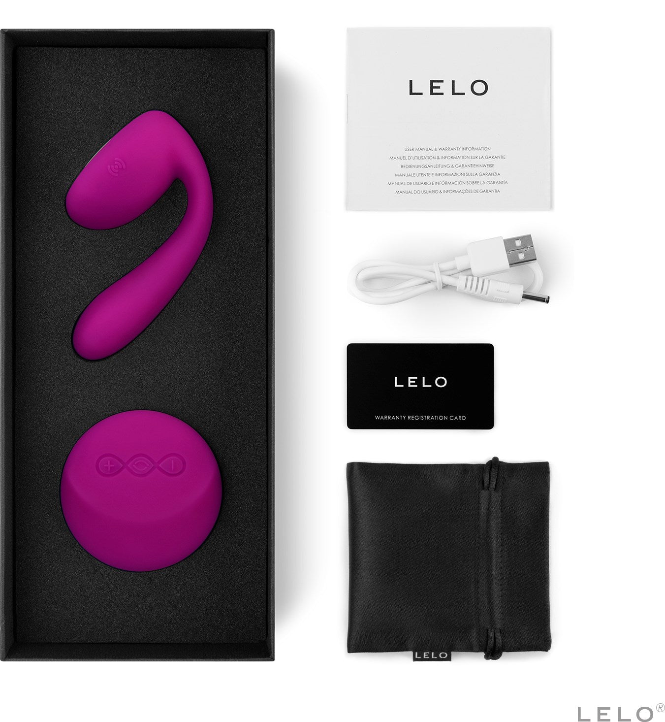 LELO | Ida fjernstyrt parvibrator med rotasjon og vibrasjon
