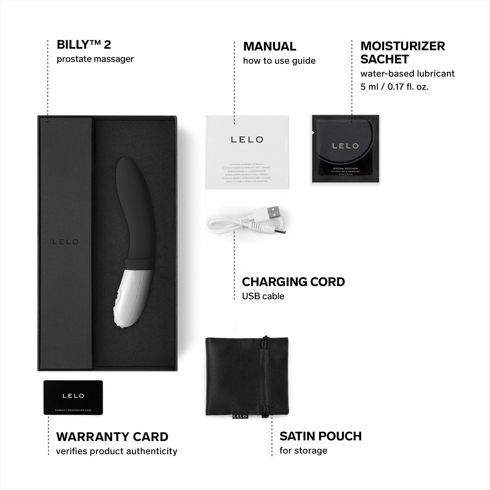 LELO | Billy 2 vanntett prostatavibrator sort